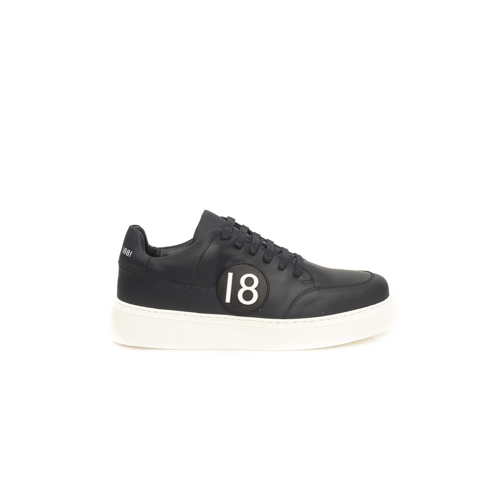Cerruti 1881 Blaue Herren-Sneaker aus Rindsleder