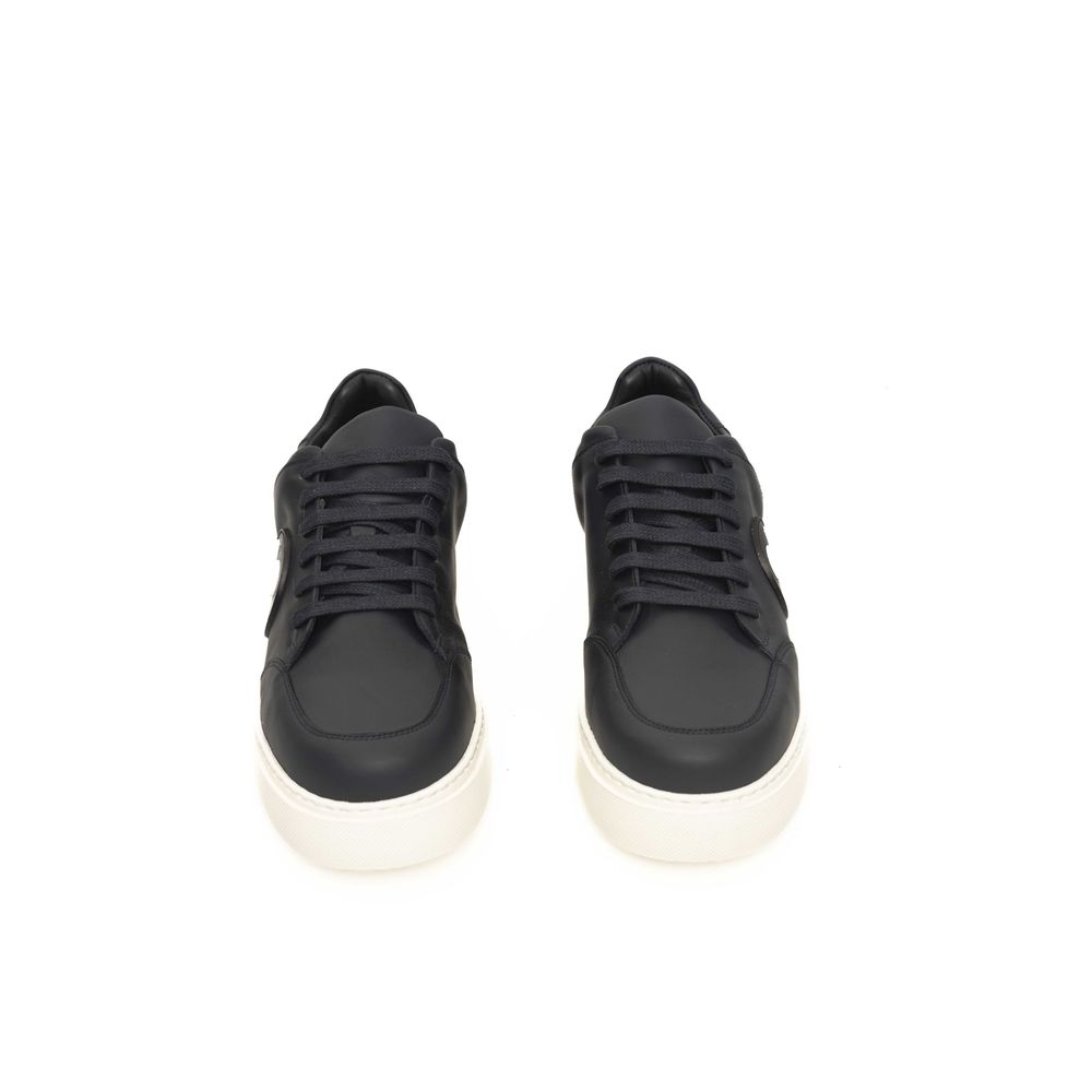 Cerruti 1881 Blaue Herren-Sneaker aus Rindsleder