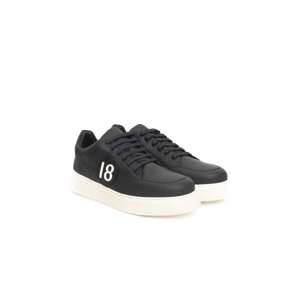 Cerruti 1881 Blaue Herren-Sneaker aus Rindsleder