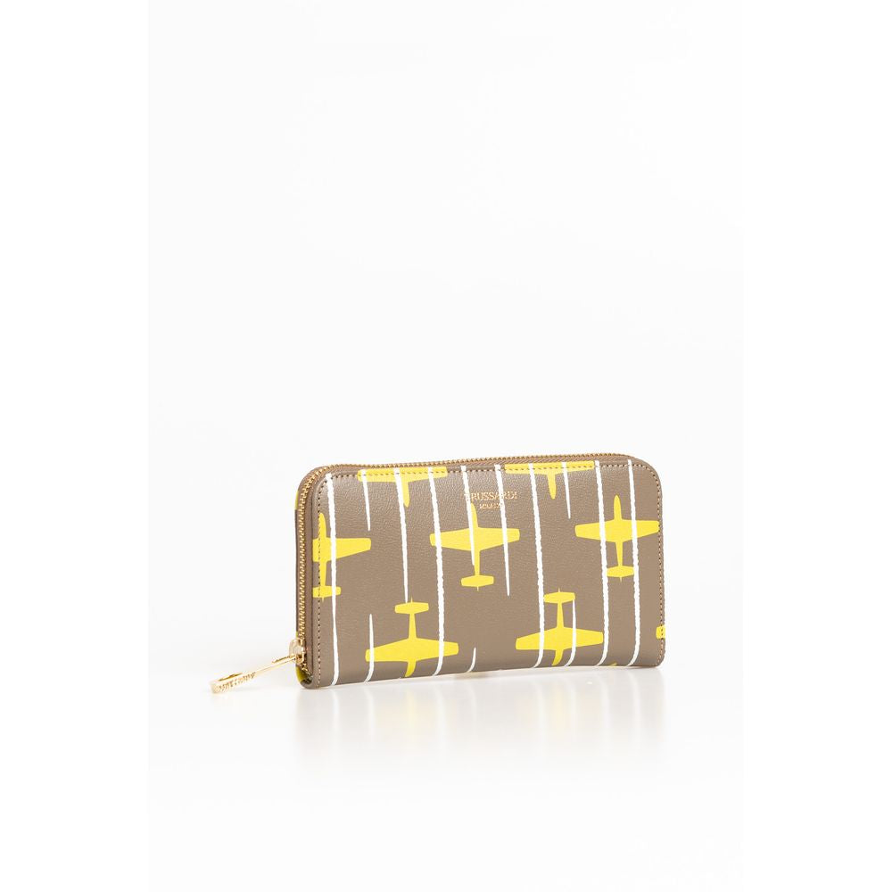 Trussardi Women's Beige Leather Wallet