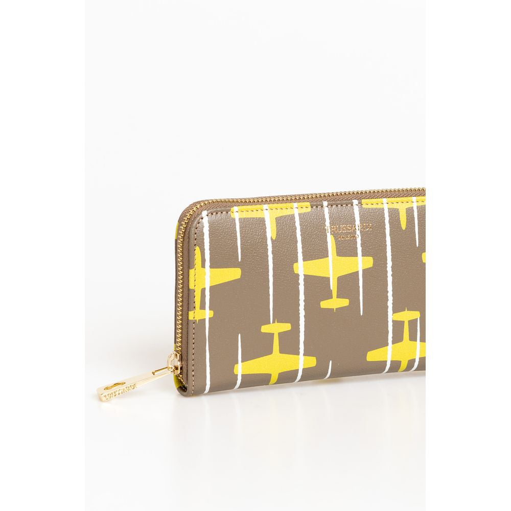 Trussardi Women's Beige Leather Wallet