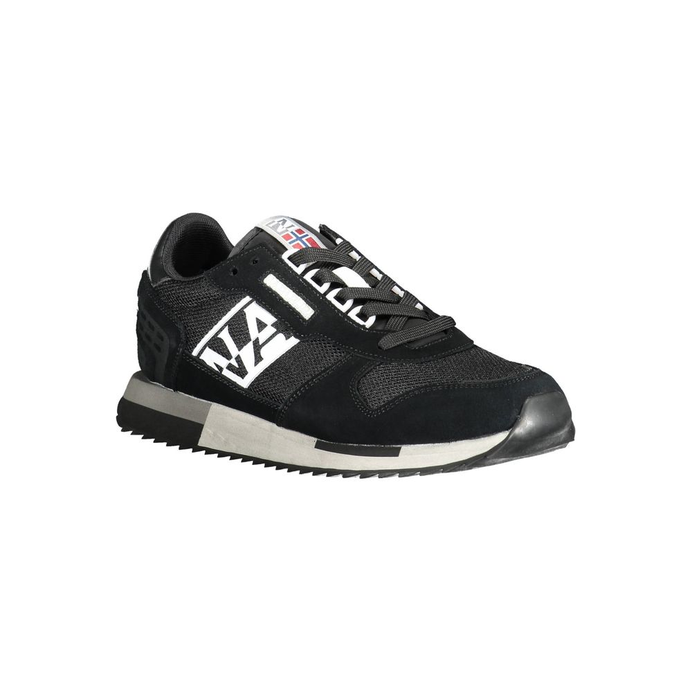 Napapijri Schwarzer Leder-Sneaker für Herren