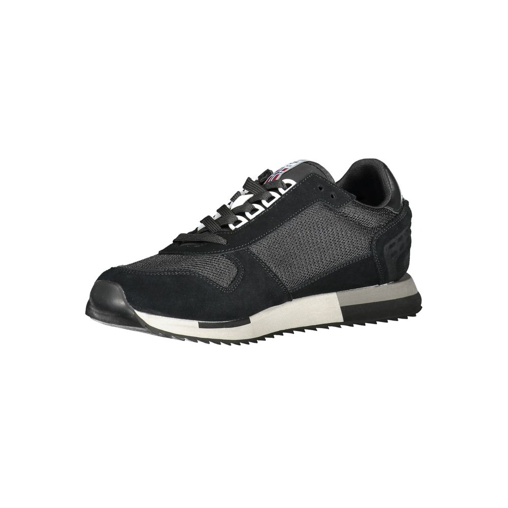 Napapijri Schwarzer Leder-Sneaker für Herren
