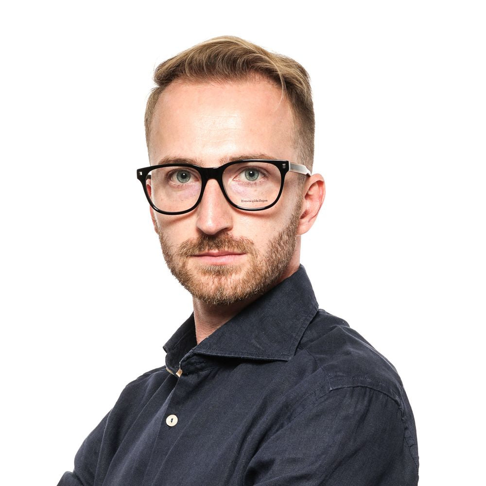 Ermenegildo Zegna Black Plastic Glasses (Frame)
