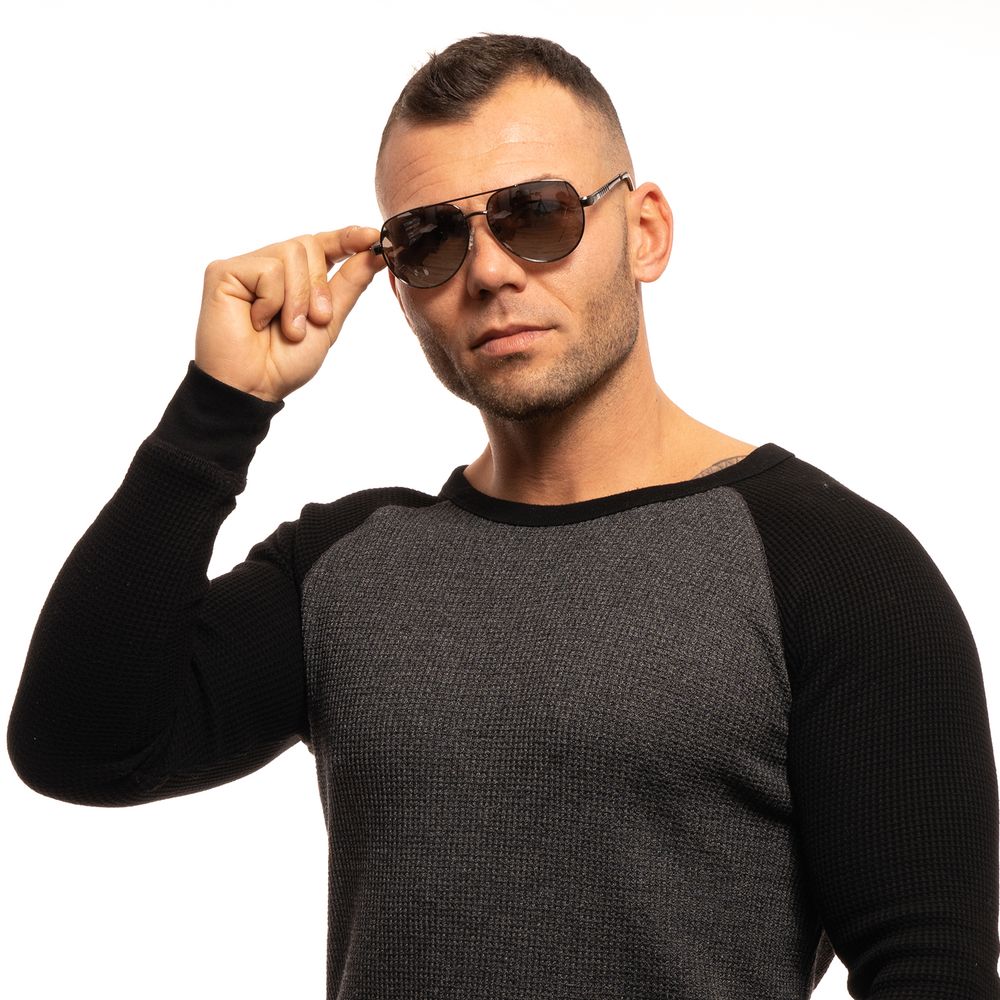 Guess Men's Anthracite Metal Sunglasses