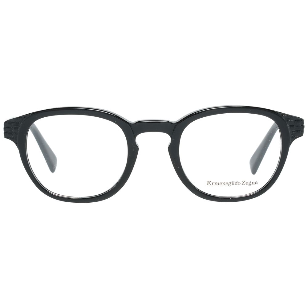 Ermenegildo Zegna Schwarze Kunststoffbrille (Gestell)