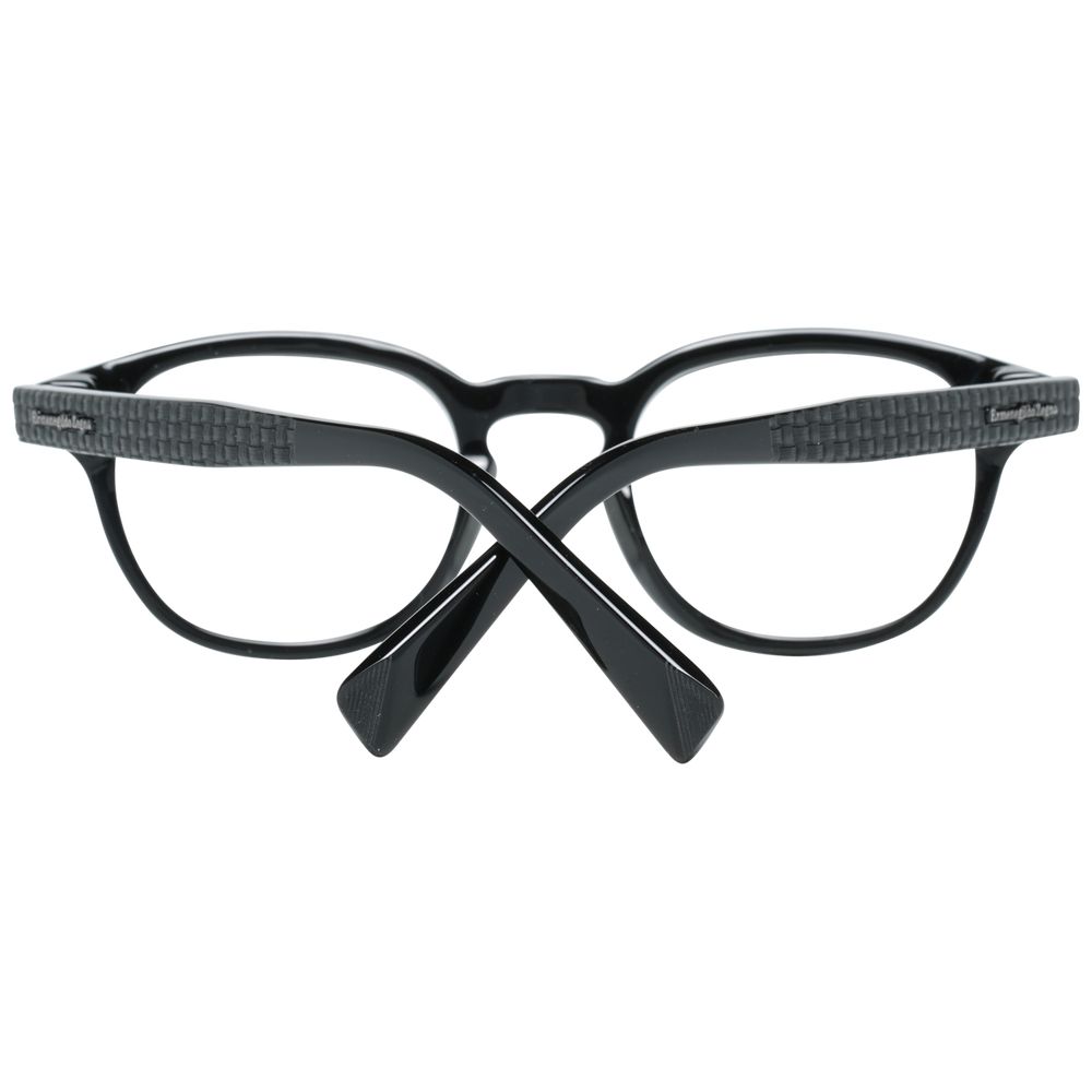 Ermenegildo Zegna Schwarze Kunststoffbrille (Gestell)