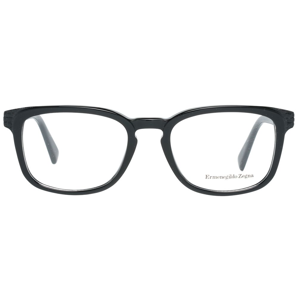 Ermenegildo Zegna Schwarze Kunststoffbrille (Gestell)