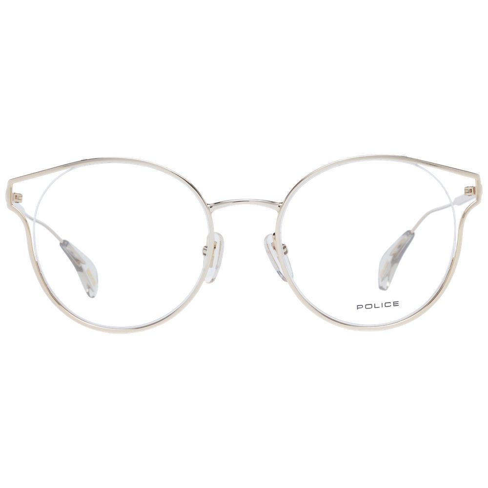 Police Eyeglass Frames in Rose Gold, Metal, and Plastic