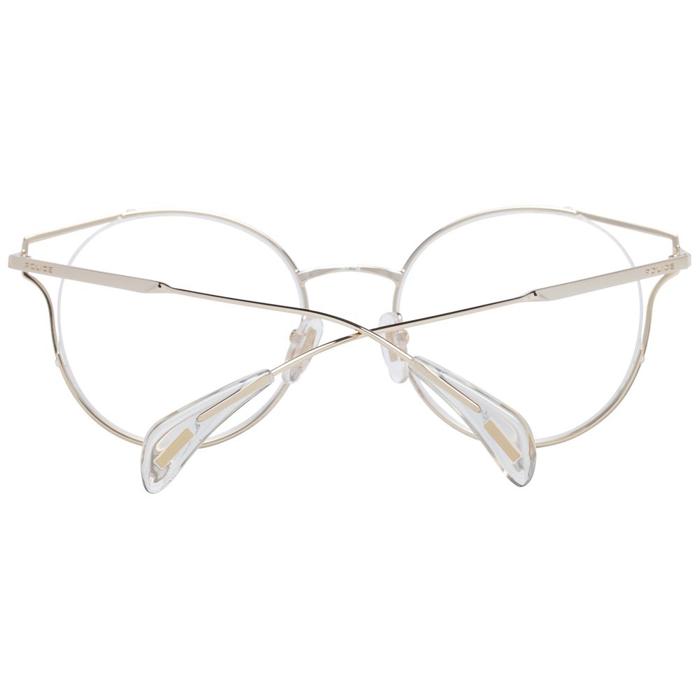 Police Eyeglass Frames in Rose Gold, Metal, and Plastic