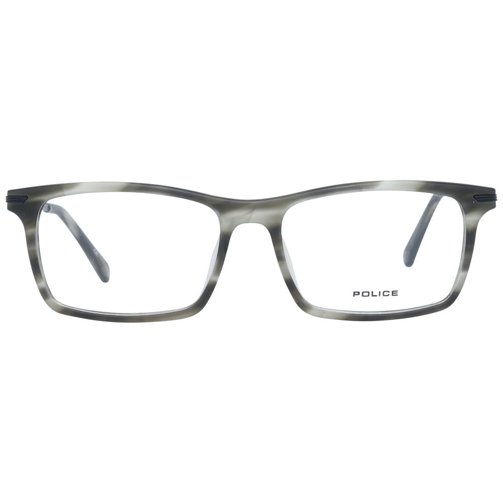 Police Grau-Metallische & Kunststoff-Brille (Gestell)