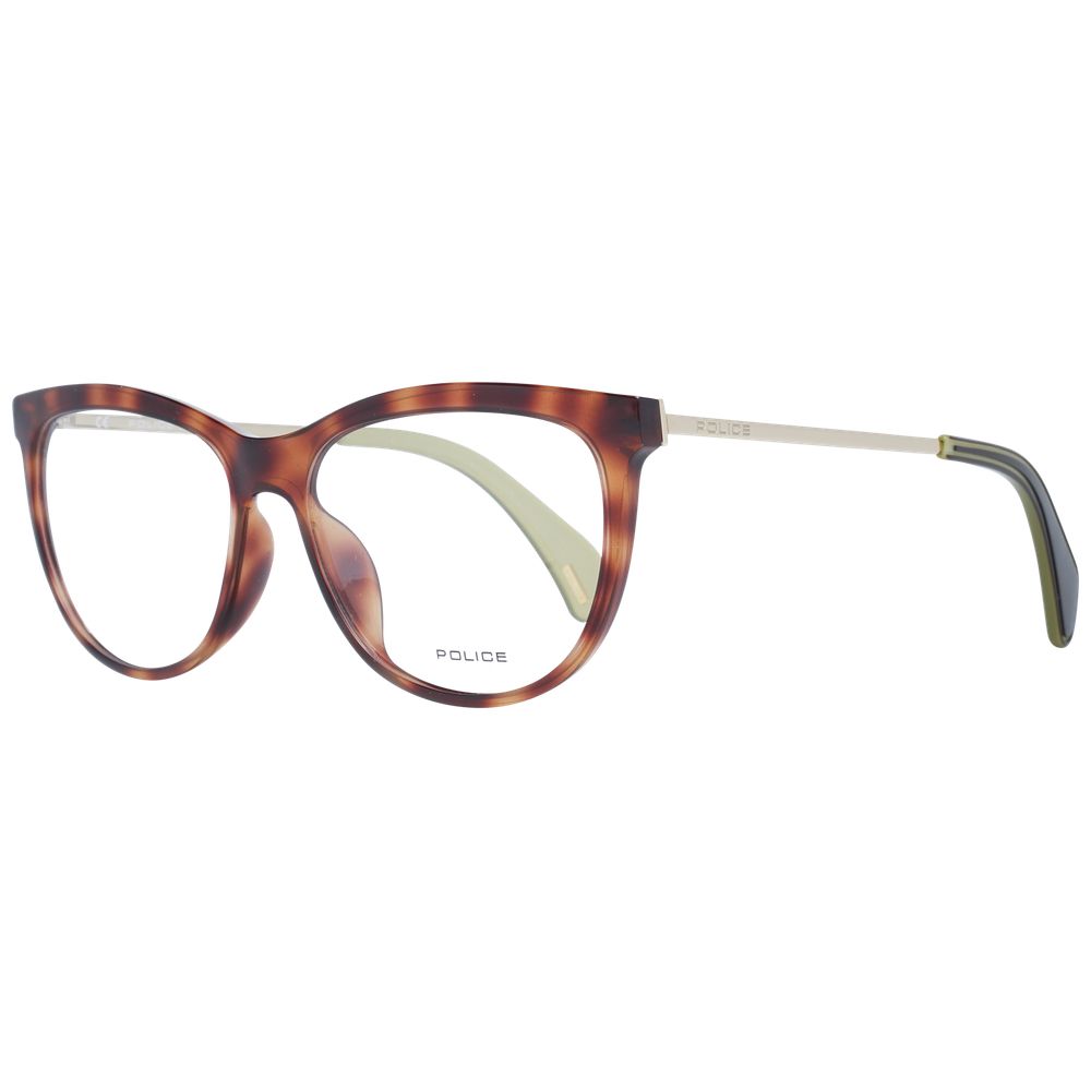 Police Brown Metal and Plastic Eyeglasses (Frames)