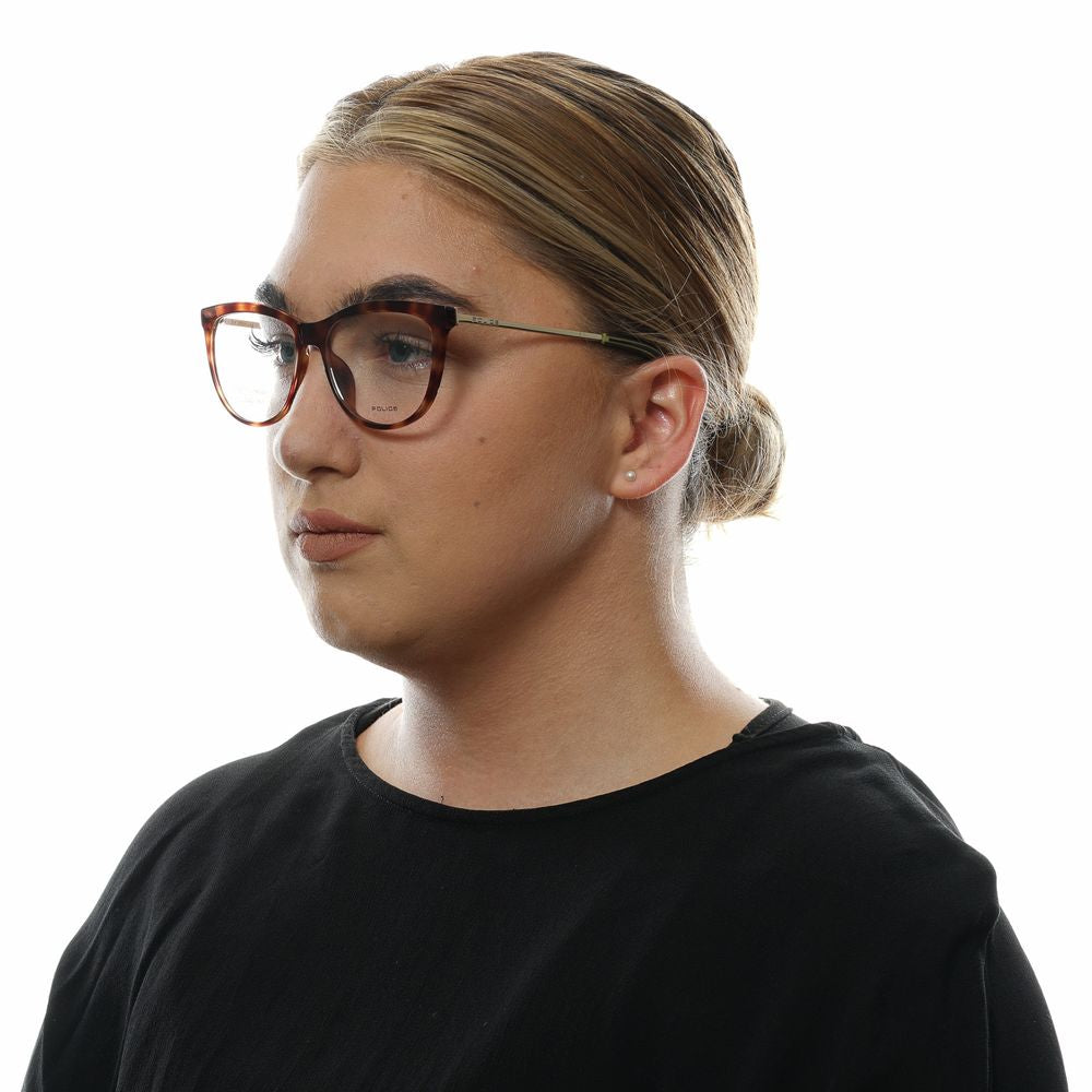 Police Brown Metal and Plastic Eyeglasses (Frames)