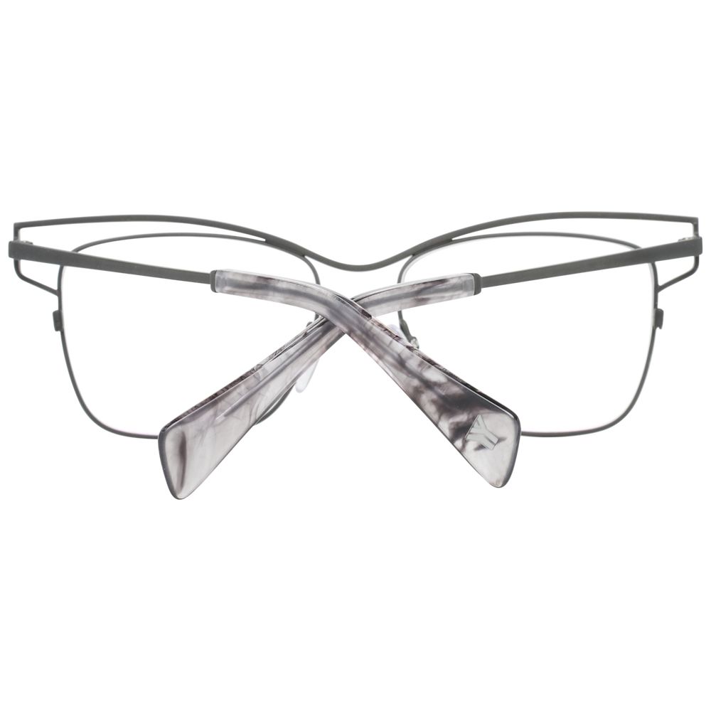 Yohji Yamamoto Graue Titan-Brillenfassung