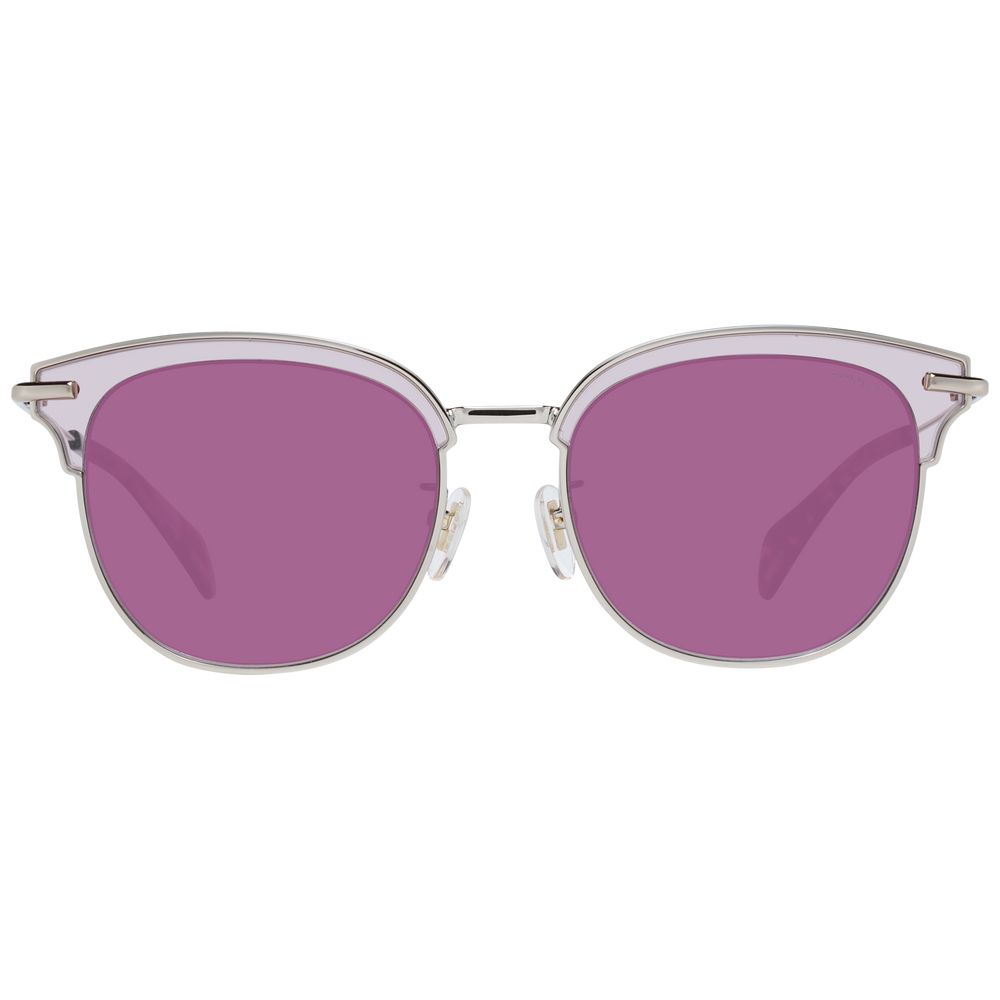 Police Burgundy Metal and Plastic Sunglasses