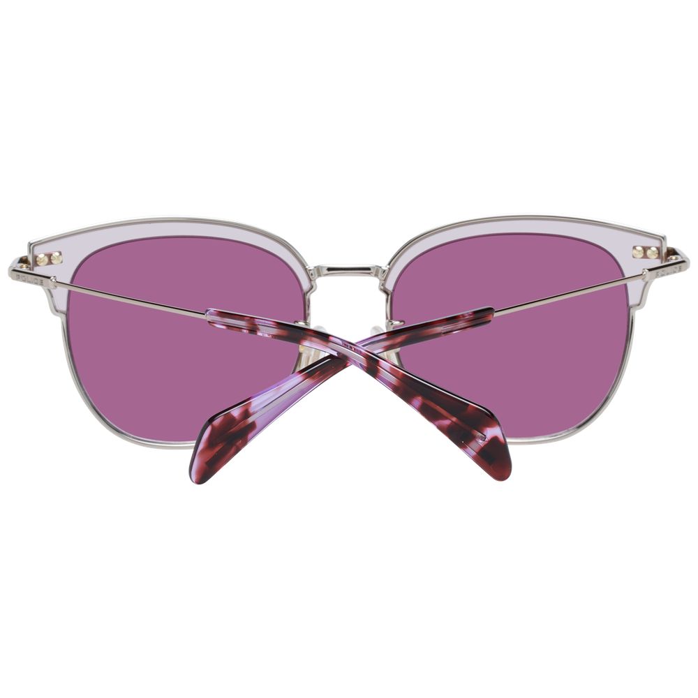 Police Burgundy Metal and Plastic Sunglasses
