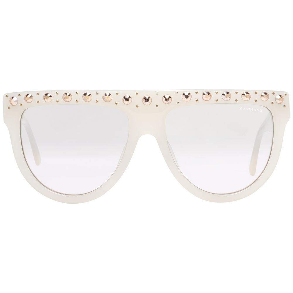 Marciano by Guess Weiße Sonnenbrille aus Kunststoff