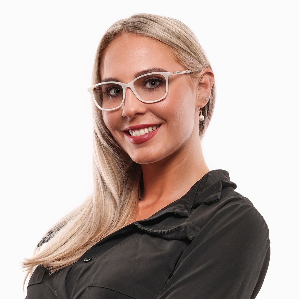 Swarovski Weiße Metall- und Kunststoffbrille (Gestell)