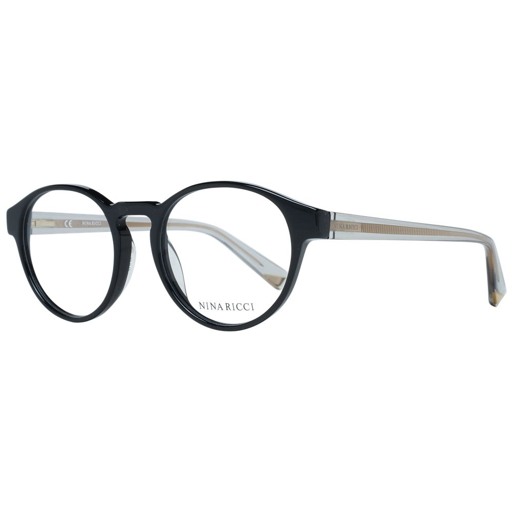 Nina Ricci Black Plastic Eyeglass Frames