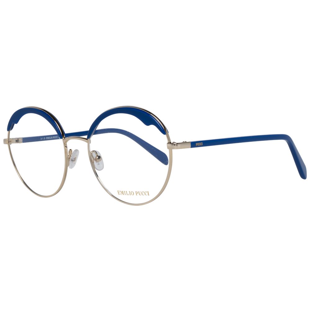 Emilio Pucci Blaue Brille aus Metall & Kunststoff (Fassung)