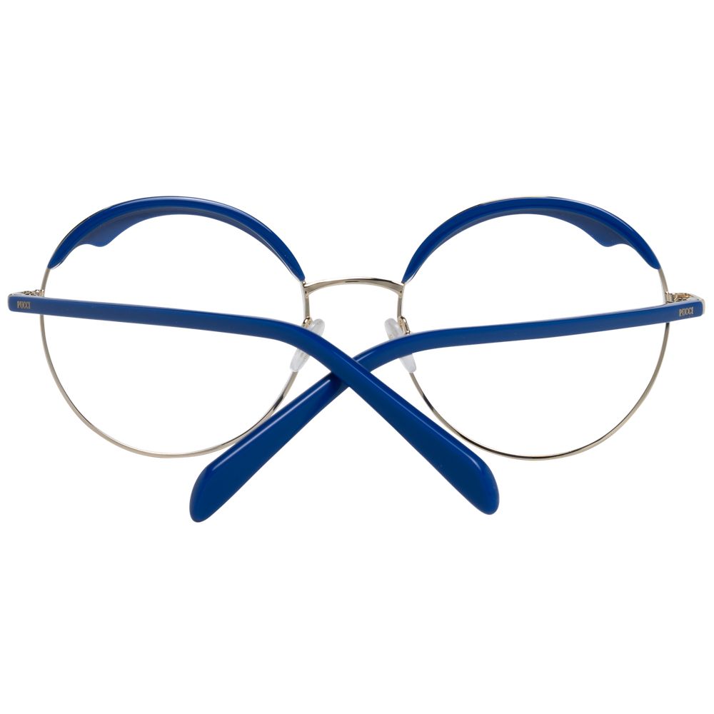 Emilio Pucci Blaue Brille aus Metall & Kunststoff (Fassung)