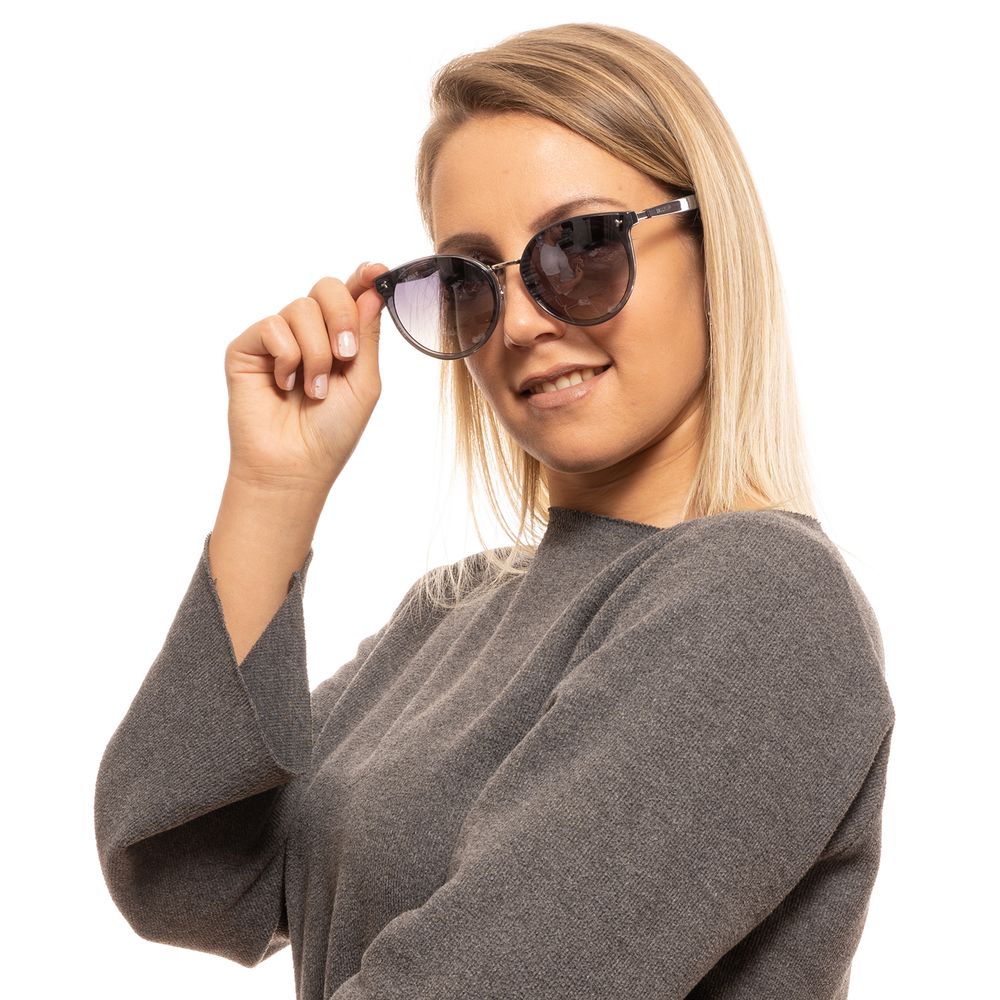 Bally Graue Metall- und Kunststoff-Sonnenbrille