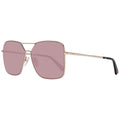 Rose gold metal web sunglasses
