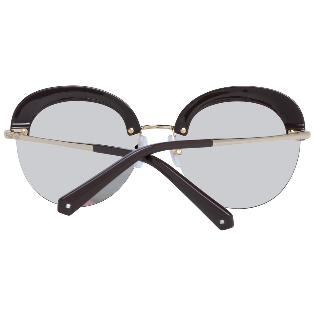 Swarovski Sonnenbrille aus Goldmetall & Kunststoff