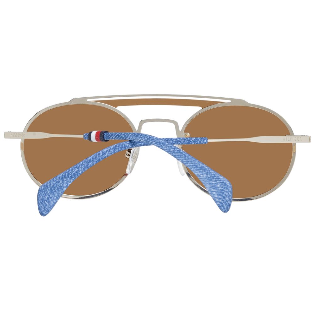 Tommy Hilfiger Sonnenbrille aus Goldmetall & Kunststoff