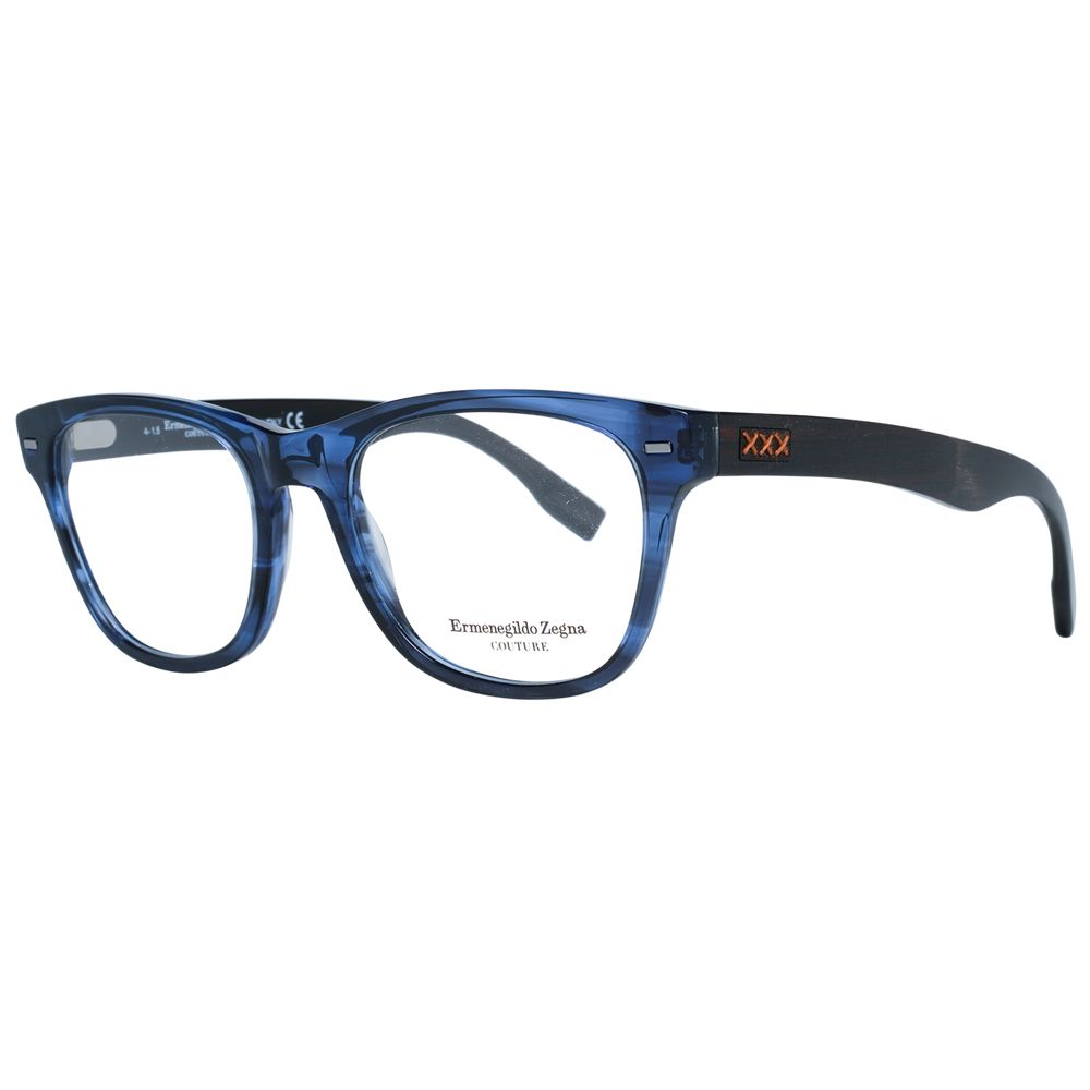 Ermenegildo Zegna Blaue Kunststoffbrille (Gestell)