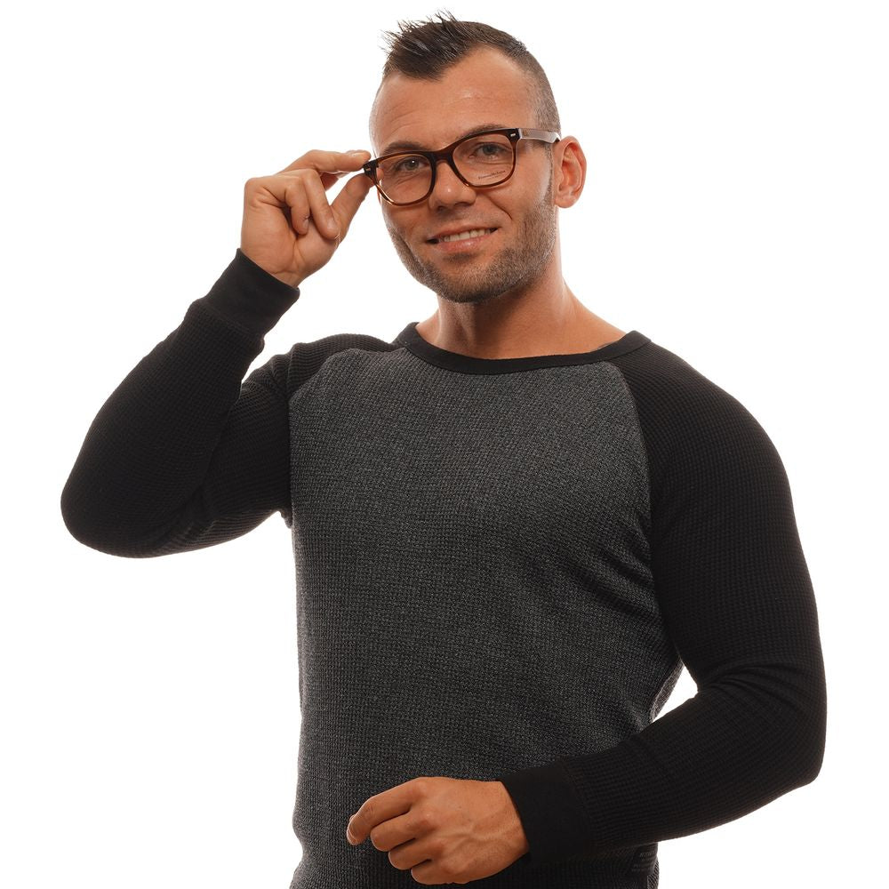 Ermenegildo Zegna Brown Plastic Glasses (Frame)