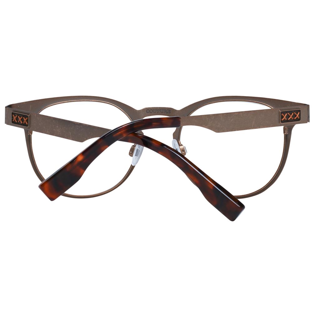 Ermenegildo Zegna Bronze Titanium Eyeglass Frames
