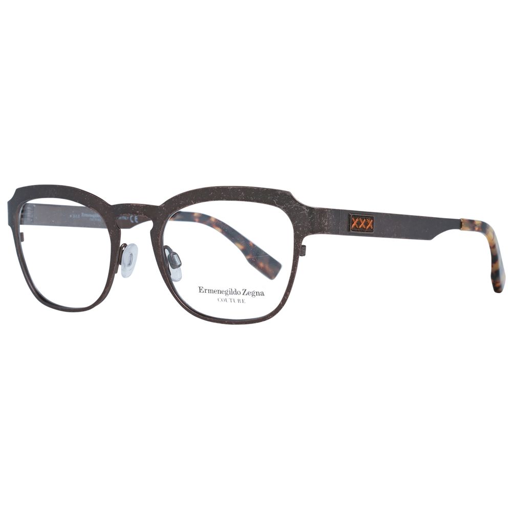 Ermenegildo Zegna Men's Titanium Eyeglass Frame in Bronze