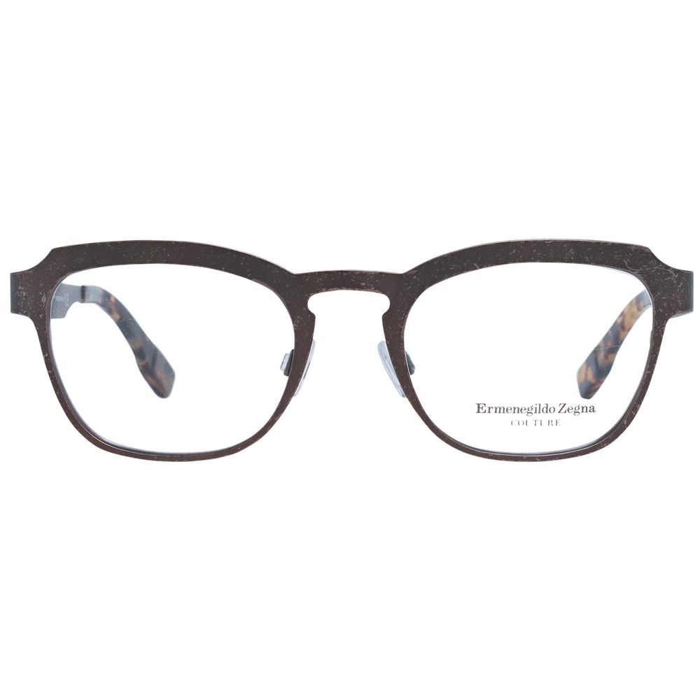 Ermenegildo Zegna Men's Titanium Eyeglass Frame in Bronze