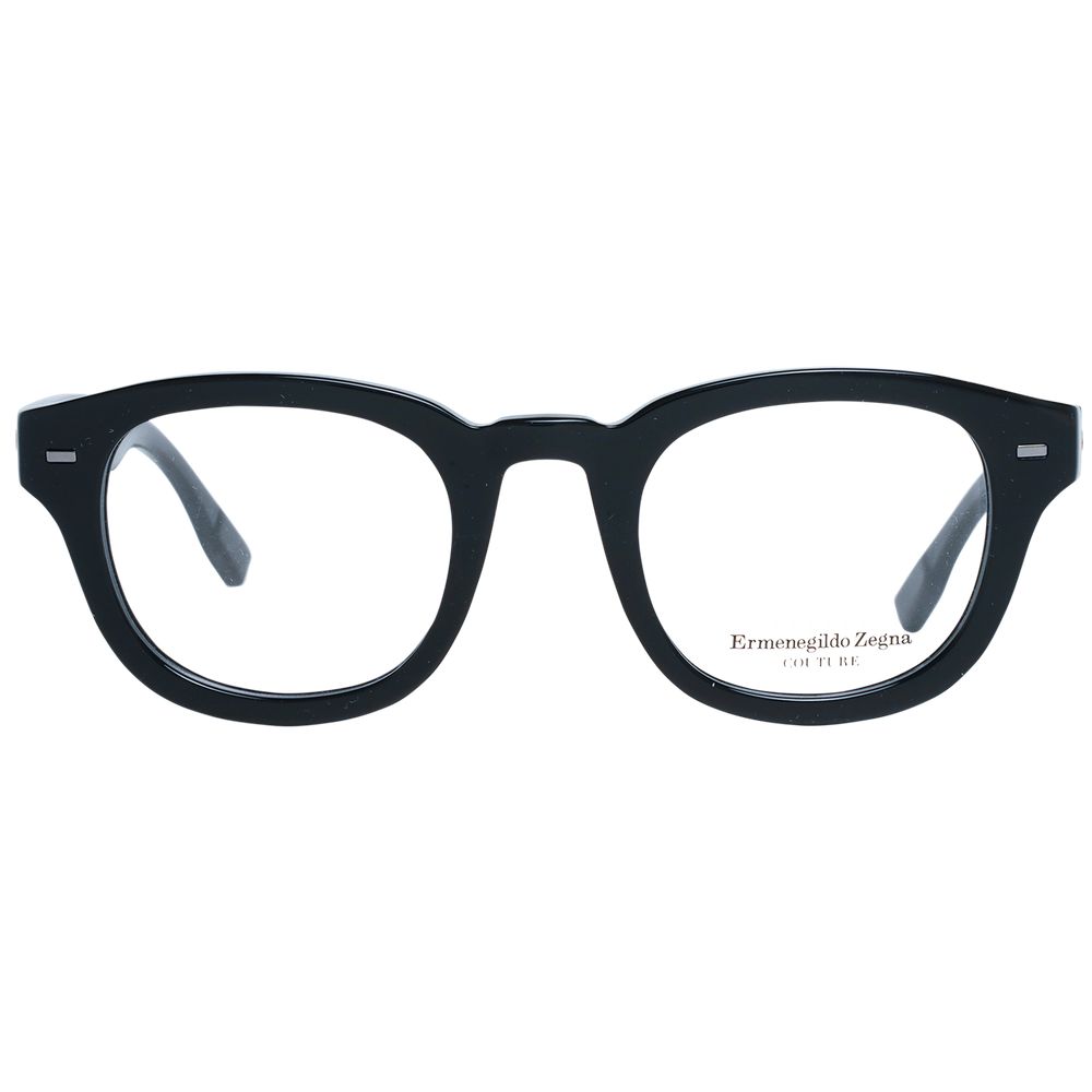 Ermenegildo Zegna Schwarze Kunststoffbrille (Gestell)