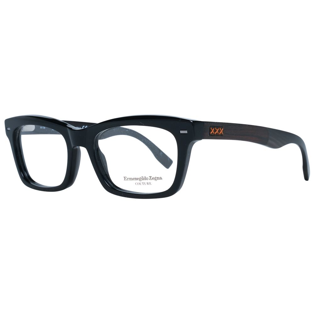 Ermenegildo Zegna Schwarze Kunststoffbrille (Gestell)