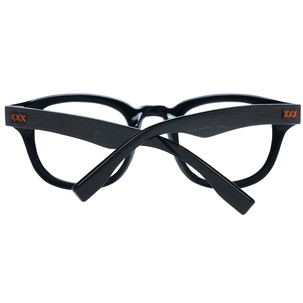 Ermenegildo Zegna Schwarze Kunststoffbrille (Gestell)