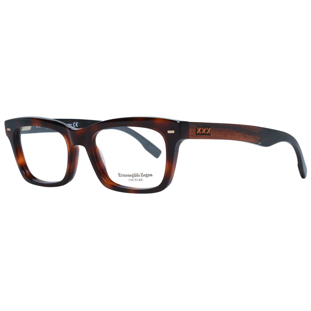 Ermenegildo Zegna Brown Plastic Glasses (Frame)