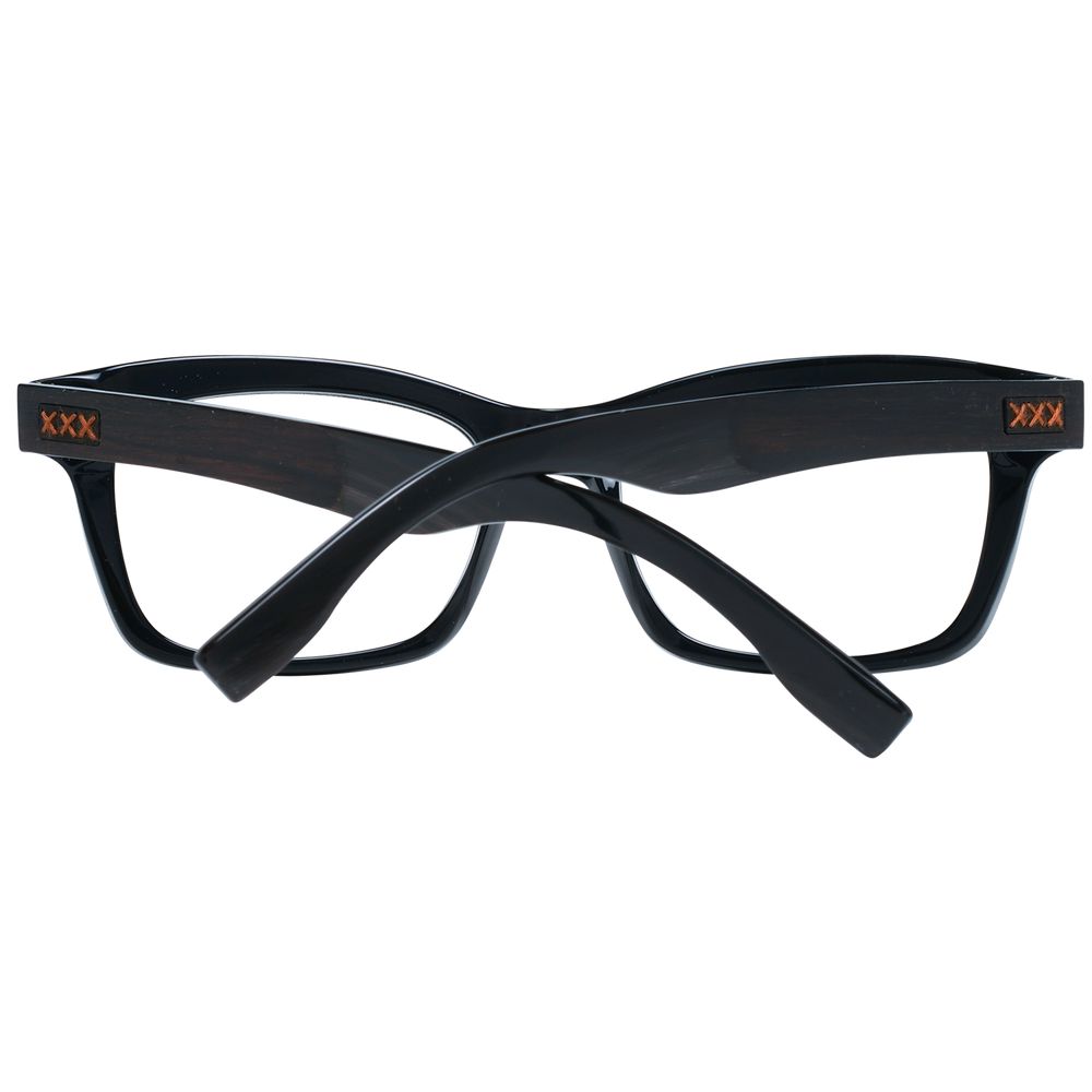 Ermenegildo Zegna Schwarze Kunststoffbrille (Gestell)