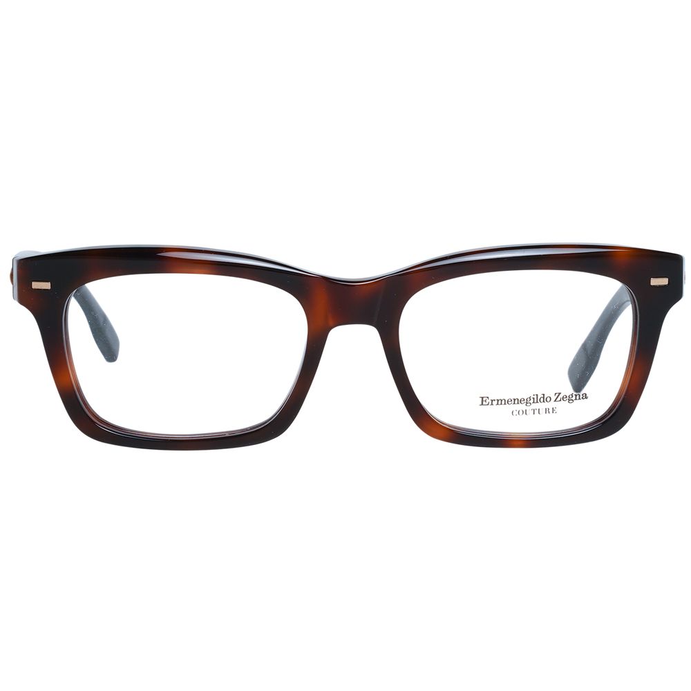 Ermenegildo Zegna Brown Plastic Glasses (Frame)