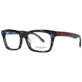 Ermenegildo Zegna Glasses in Acetate, Wood & Horn in Grey (Frame)