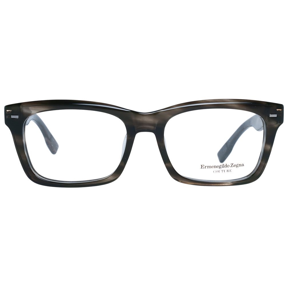 Ermenegildo Zegna Glasses in Acetate, Wood & Horn in Grey (Frame)
