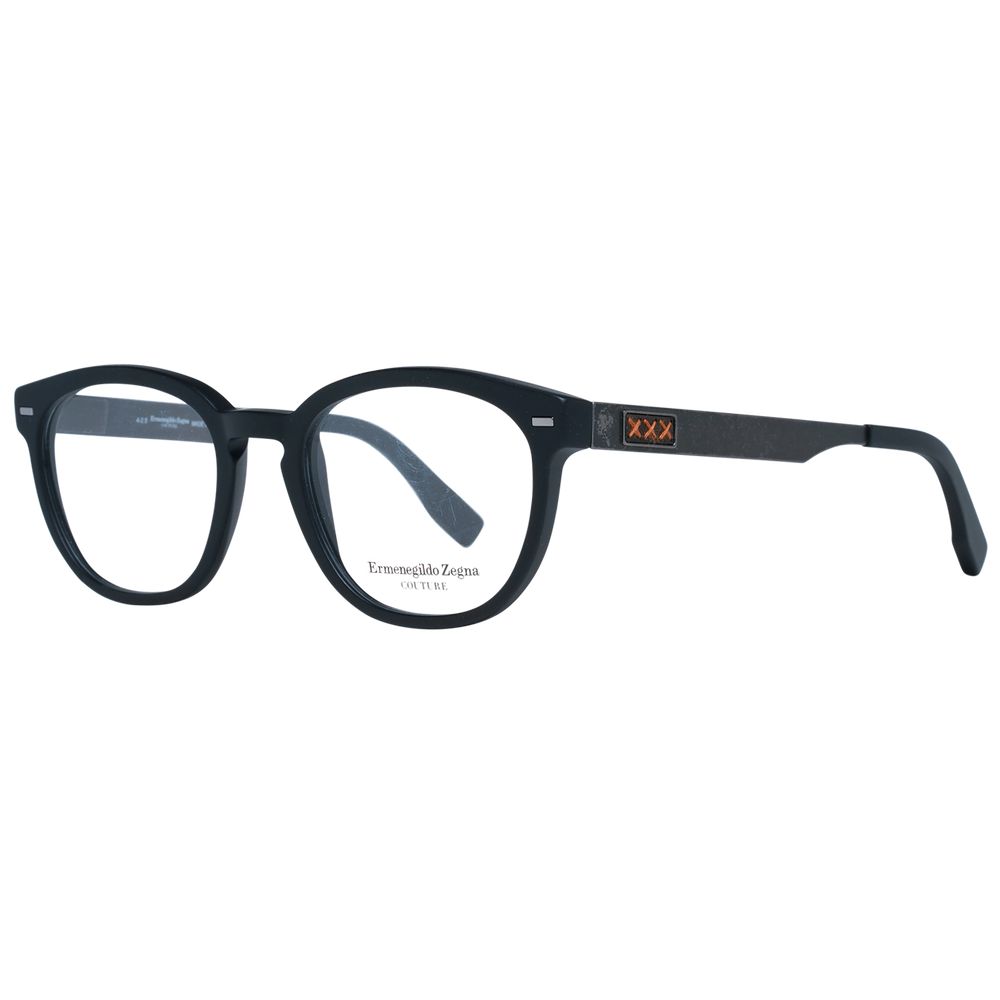 Ermenegildo Zegna Schwarze Kunststoffbrille (Gestell)