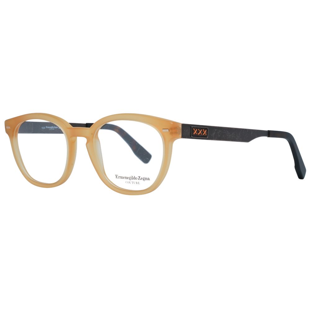 Ermenegildo Zegna Honigfarbene Metall- & Kunststoffbrille (Rahmen)