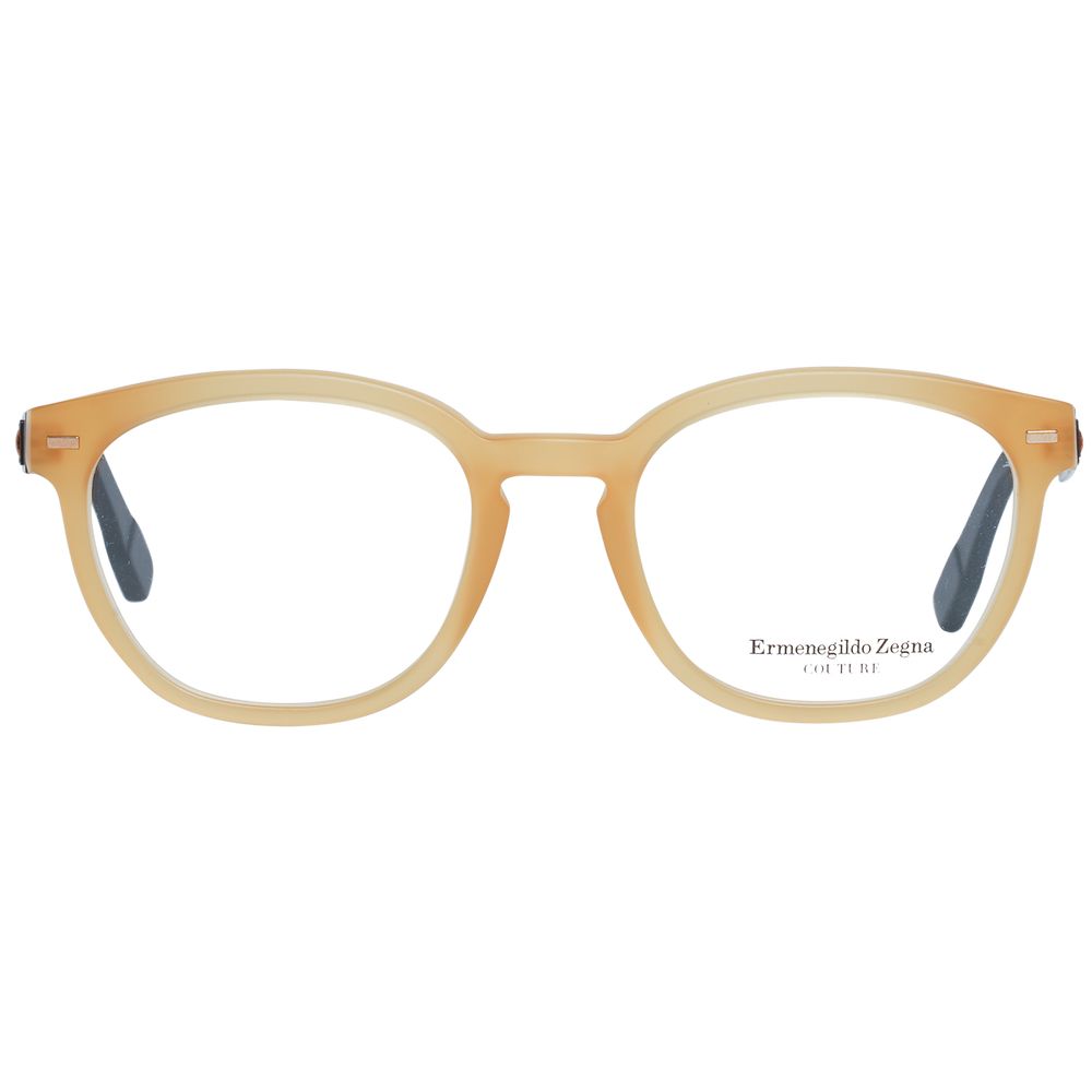 Ermenegildo Zegna Honigfarbene Metall- & Kunststoffbrille (Rahmen)