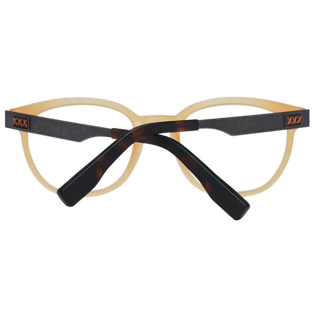 Ermenegildo Zegna Honigfarbene Metall- & Kunststoffbrille (Rahmen)