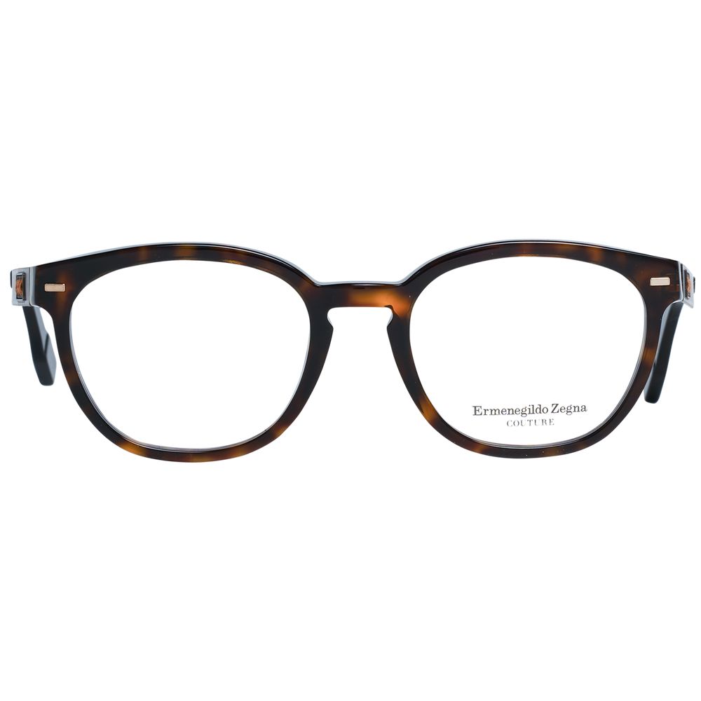Ermenegildo Zegna Brown Plastic Glasses (Frame)