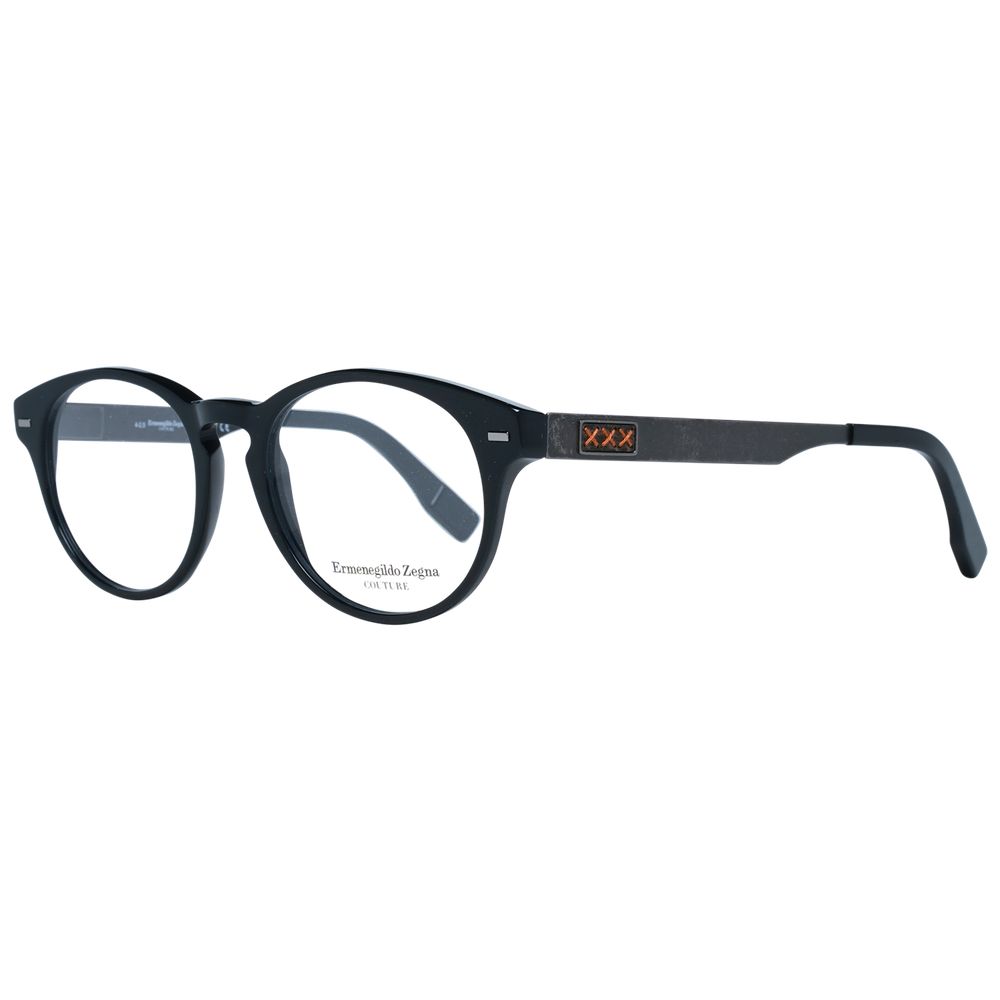 Ermenegildo Zegna Schwarze Kunststoffbrille (Gestell)