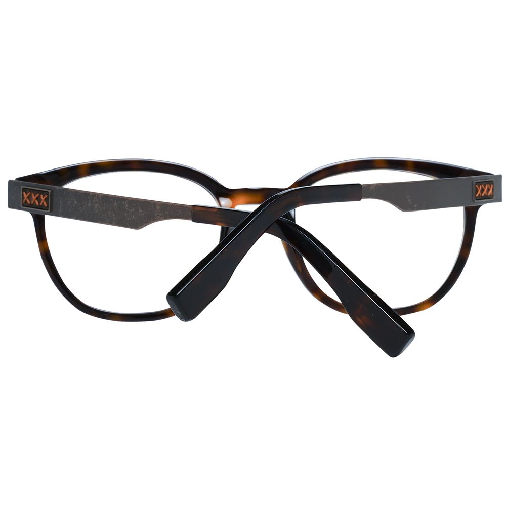 Ermenegildo Zegna Brown Plastic Glasses (Frame)