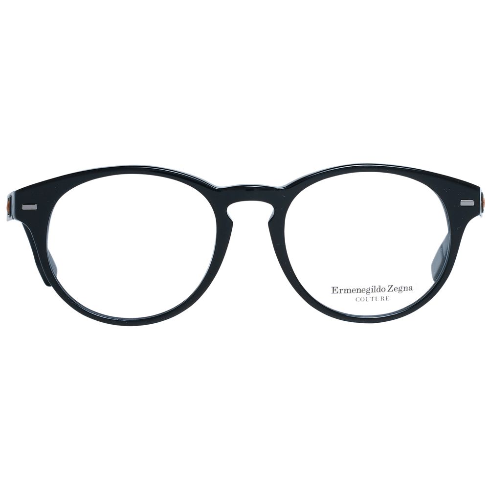 Ermenegildo Zegna Schwarze Kunststoffbrille (Gestell)